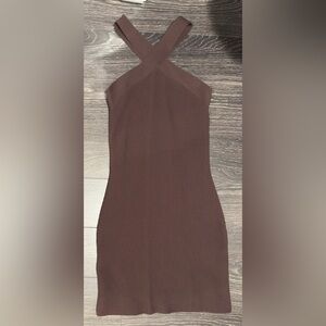Aritzia dress- Sculpt Knit Criss Cross Dress  Babaton